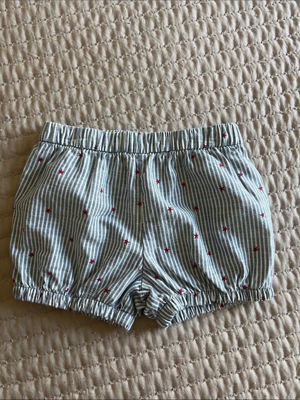 OshKosh B'gosh Blue and Red Striped Baby Bloomers